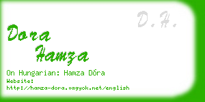 dora hamza business card